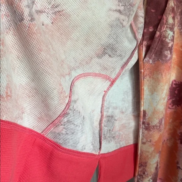 LOGO matching set of crop pant and front zip hoodie. Tie dye waffle knit. NWOT. - Picture 10 of 16